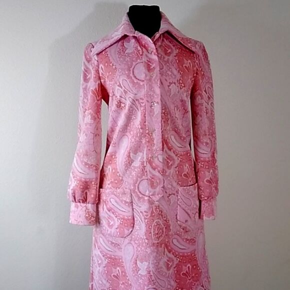 VTG,60s,70s Nardis  Custom Tailored By Nardis Of Dallas Women Dress Size SM - Picture 3 of 14